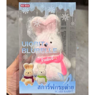 (พร้อมส่งในไทย🇹🇭)🐰สกุชชี่กระต่าย18cmผ้าพันคอสุดน่ารัก ✨🐰 บีบนุ่ม ฟินมือ เด้งช้า Slow Rebound 💕