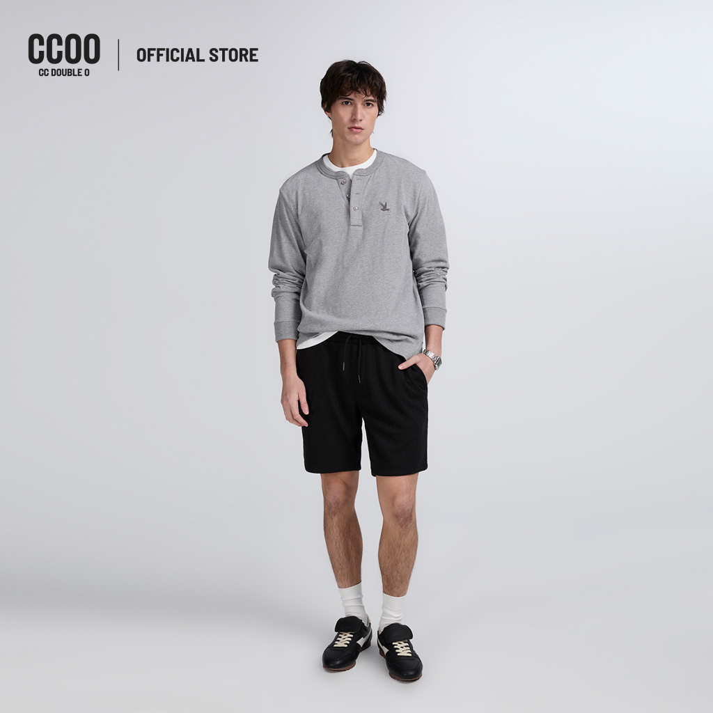 CC DOUBLE O BASIC JACQUARD SHORTS ผู้ชาย กางเกงขาสั้นแจ็คการ์ดสีเบสิก รุ่น O26WGMA102 (AW26 #P3)