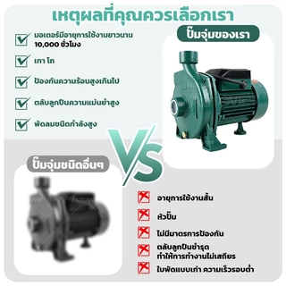 ปั้มหอยโข่ง 1 นิ้ว 750W ปั๊มน้ำ สูบน้ำสะอาด ดูดน้ำแรง ใช้งานบ้านและสวน มอเตอร์ทองแดง Autoview