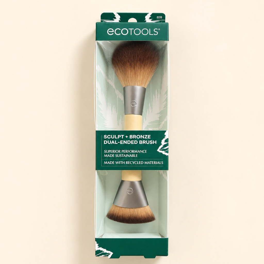 แปรงแต่งหน้า EcoTools รุ่น Sculpt + Bronze Dual-Ended Brush