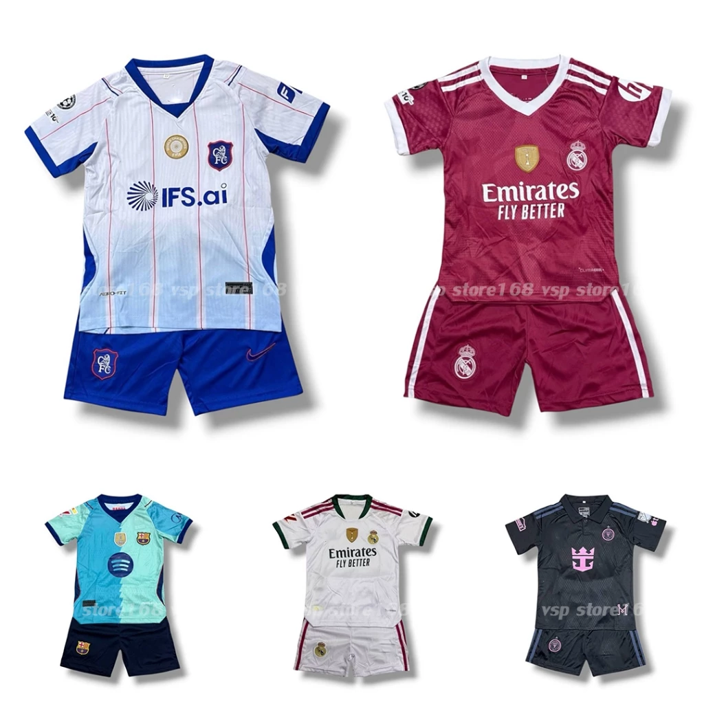 AV-02 เสื้อฟุตบอล KDSเด็ก เสื้อพร้อมกางเกง 25/26 ใหม่ล่าสุด