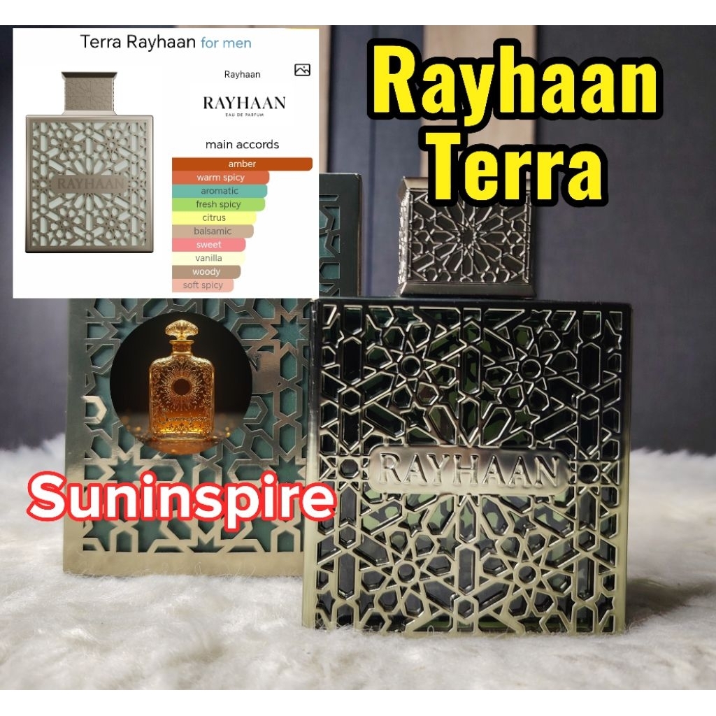 น้ำ​หอม​แบ่ง​ขาย​ Rayhaan Terra กลิ่นซับซ้อน​ กระจาย​ตัว​ติด​ทนดี​ amber แน่นๆ เท่ แมน