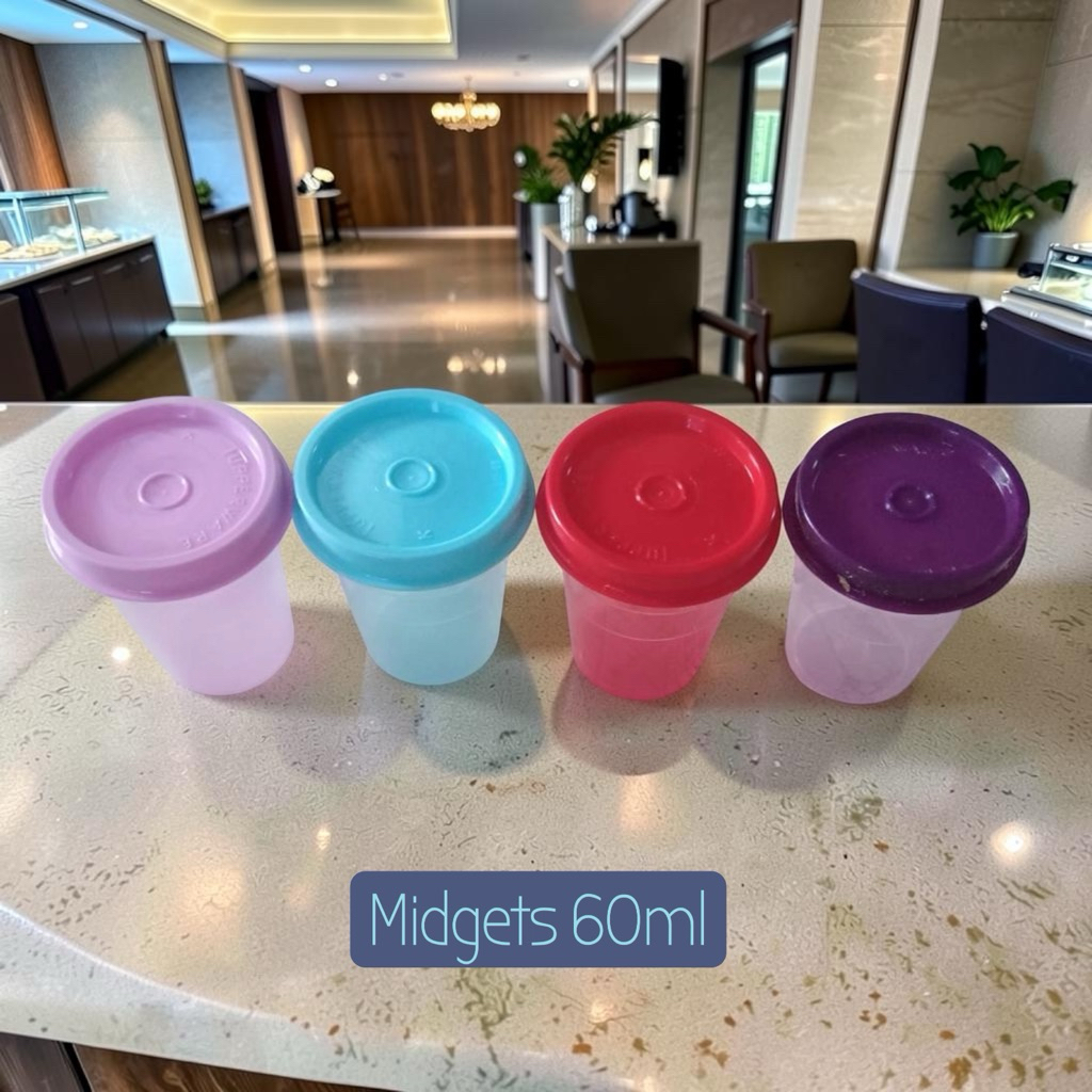 กระปุกจิ๋วน่ารักๆ ถ้วยนงนุช Tupperware รุ่น midget ขนาด 60ml