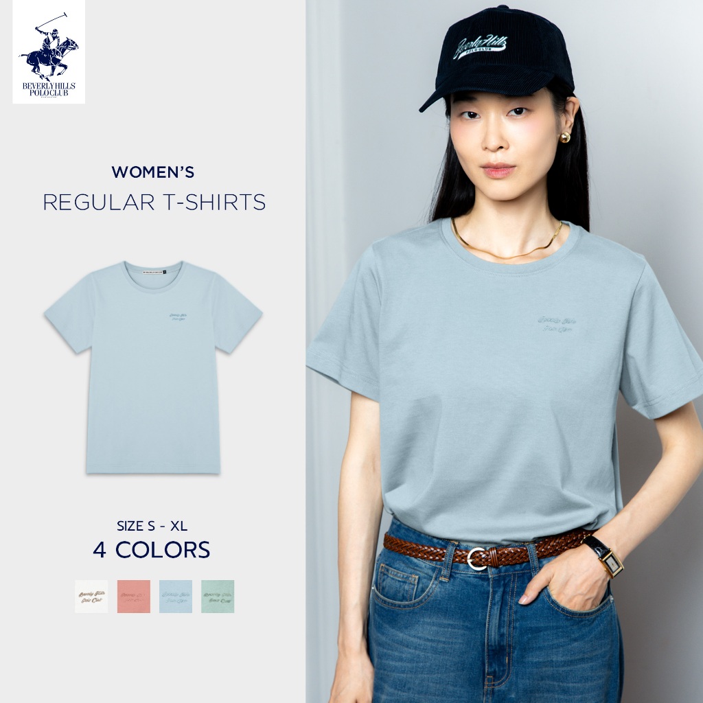 Beverly Hills Polo Club เสื้อยืดคอกลมผู้หญิง แขนสั้น รุ่น LNSB104