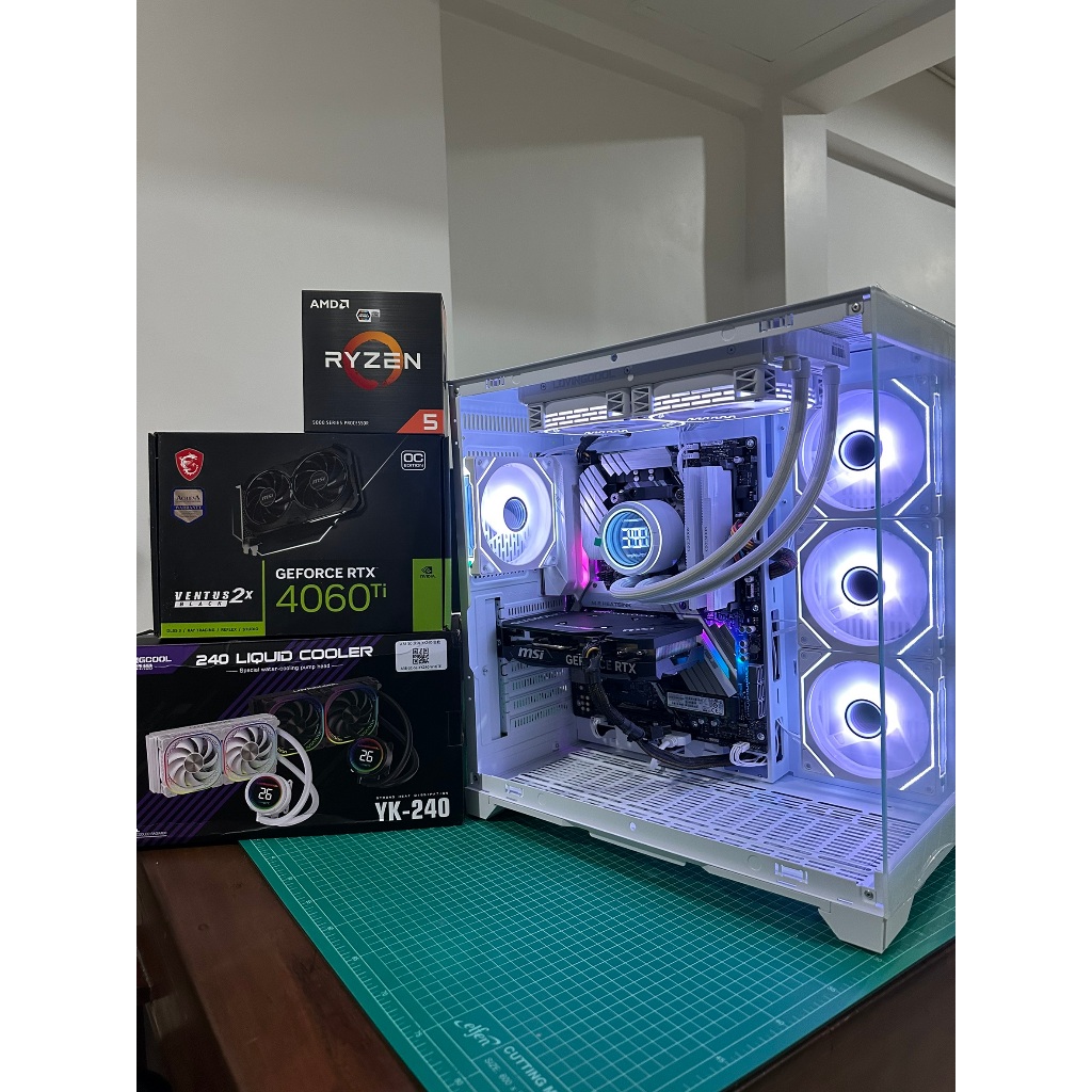 คอมเซ็ต มือสอง Spec R5 5600 / RTX 4060ti 8gb / X470-Pro DDR4 / Ram 32gb(16*2) bus 3200 / M.2 1tb / 6