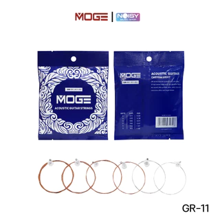 สายกีตาร์โปร่ง MOGE สายกีตาร์ เบอร์10/11/12 Acoustic Guitar Strings