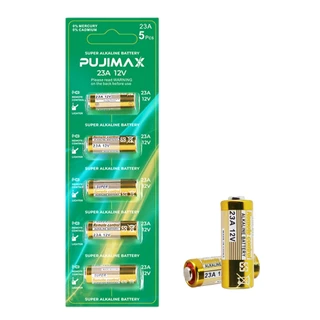 PUJIMAX ถ่านอัลคาไลน์ 23A 27A 12V สำหรับรีโมทรถยนต์ กริ่งประตูไร้สาย สัญญาณกันขโมย Alkaline Battery