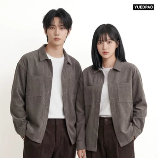 Yuedpao Ultimate Stretch Corduroy - Long Sleeve Shirt (2-Pocket) เสื้อเชิ้ตลูกฟูก เสื้อเชิ้ตแขนยาว ผ้าร่อง ทรงสวย (4 สี)