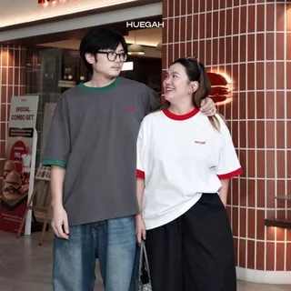 📍พร้อมส่ง 👈HUEGAH Exclusive Basic T-Shirt เสื้อยืดฮุกกะ ไซซ์ใหญ่