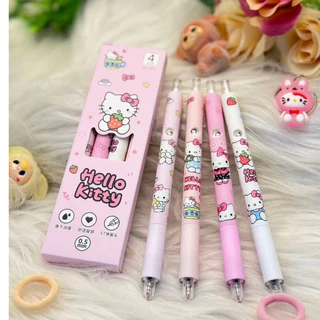 สินค้าส่งจากไทย ราคาส่งตั้งแต่ชิ้นแรก ปากกาเจลยกแพ็ค 4 ชิ้น ปากกาเจลลายน่ารัก พกพาสะดวก ขนาดหัวปากกา 0.5 มม.