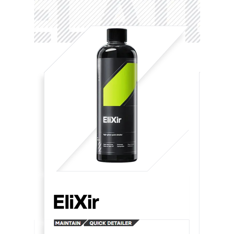 CARPRO EliXir นาโนเทคโนโลยีเซรามิก Quick Detailer เงางามและคุณสมบัติ Hydrophobic สูงสุด
