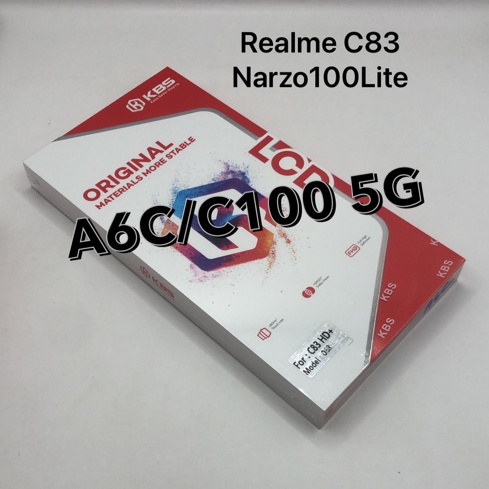 KBS หน้าจอ LCD จอOPPO A6C RealmeC83 C100 5G Narzo100 Lite แถมฟรีชุดไขควง