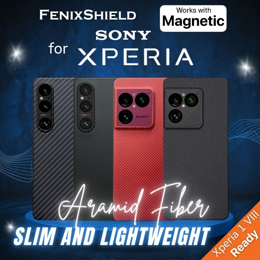 เคส FenixShield Ultra Slim Aramid Carbon Fiber สำหรับ SONY Xperia 1 / 5 / 10 / VIII / VII / VI / V / IV / III / II