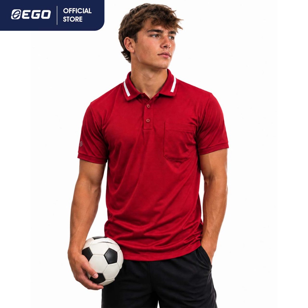 EG6197(2L-7L) เสื้อโปโลชายเบสิคแขนสั้น  EGO SPORT