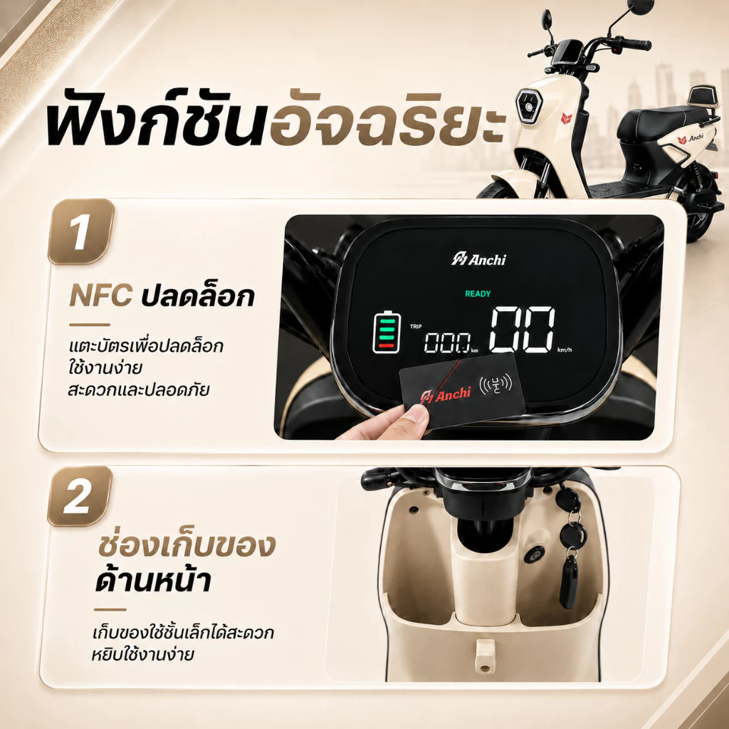 ANCHI จักรยานไฟฟ้า 800W thumbnail 4