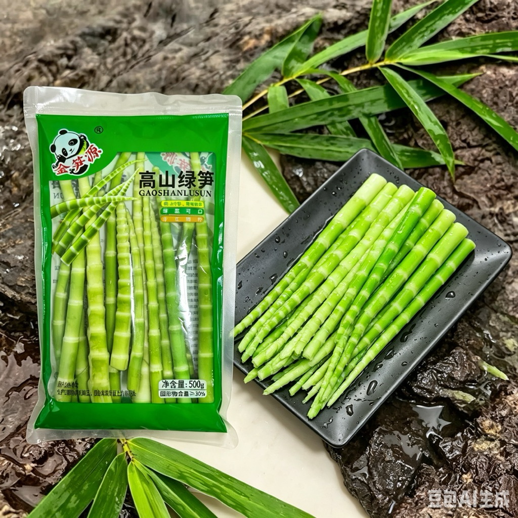 หน่อไม้ดอง พร้อมส่ง ( 翡翠笋、竹笋 ) ขนาด 500g สำหรับประกอบอาหาร กินกับชาบู หม่าล่า ผักหมูฯ เครื่องเคียง หน่อไม้