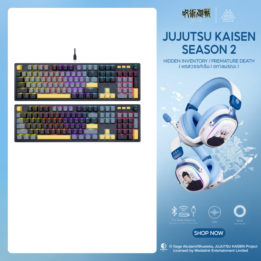 [ประกัน 2 ปี] EGA TYPE CMK12 คีย์บอร์ดเกมมิ่งขนาด100% Hot-Swappable 3 Pin Mechanical Mini RGB