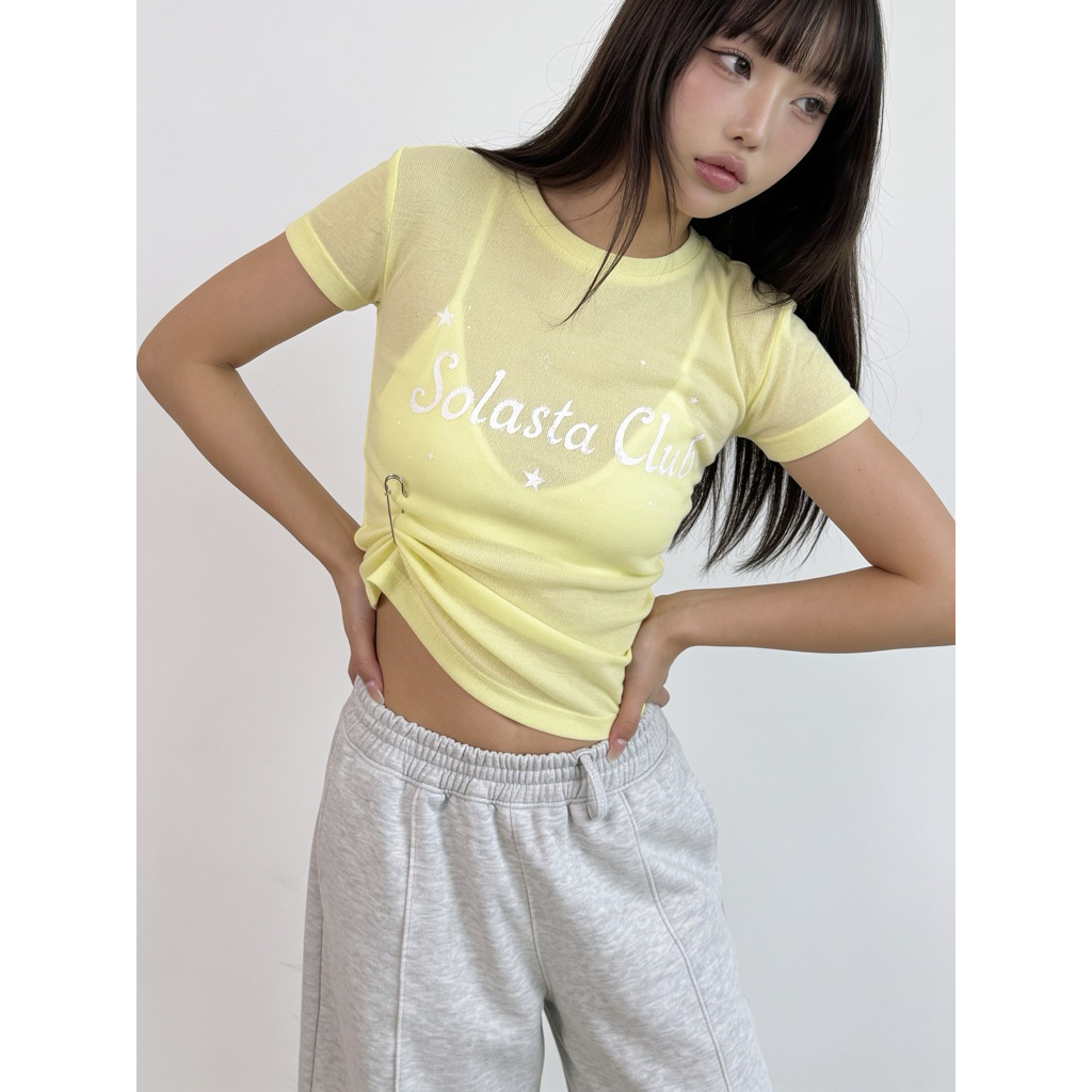 (❤️‍🔥⚡️Trendy code ลด 30% 7 วันเท่านั้น) Solasta Club | Cloudsoft tencel tee
