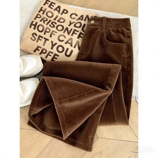 กางเกงขายาว ขาตรง เอวสูง ทรงหลวม สไตล์เกาหลี สําหรับผู้หญิง S-XXL