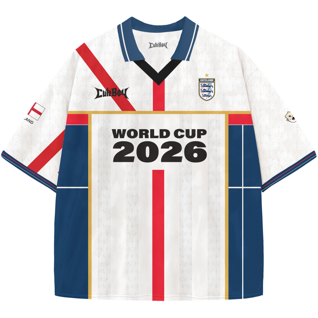 CuteBoy | [Pre-Order] KITTEN ENGLAND JERSEY เสื้อบอลโลก 2026 เสื้อกีฬา