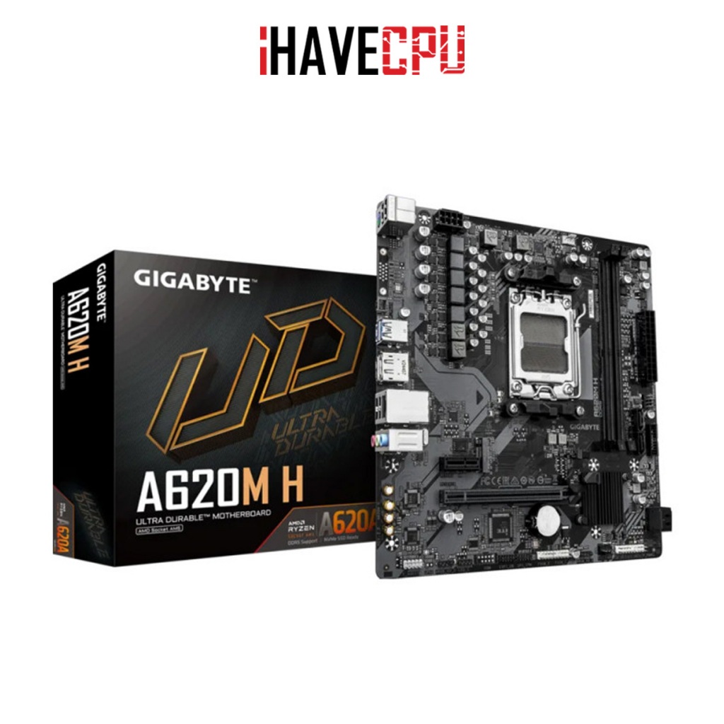 เมนบอร์ด (mainboard) iHAVECPU (AM5) GIGABYTE A620M H (REV.2.2)