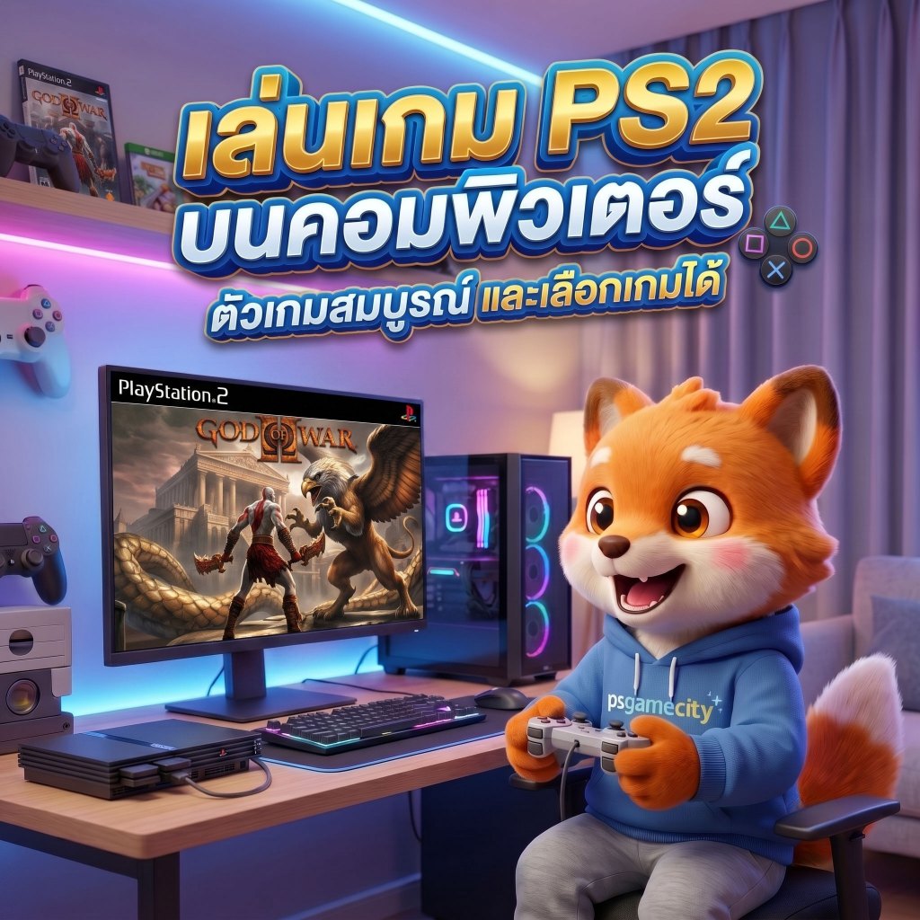 เล่นเกม PS2 บน PC/NOTEBOOK/MAC OS ลงเกมให้เต็มความจุ  เลือกเกมได้ เหมาๆ รวบรวมไว้มากกว่า 3,000 เกม