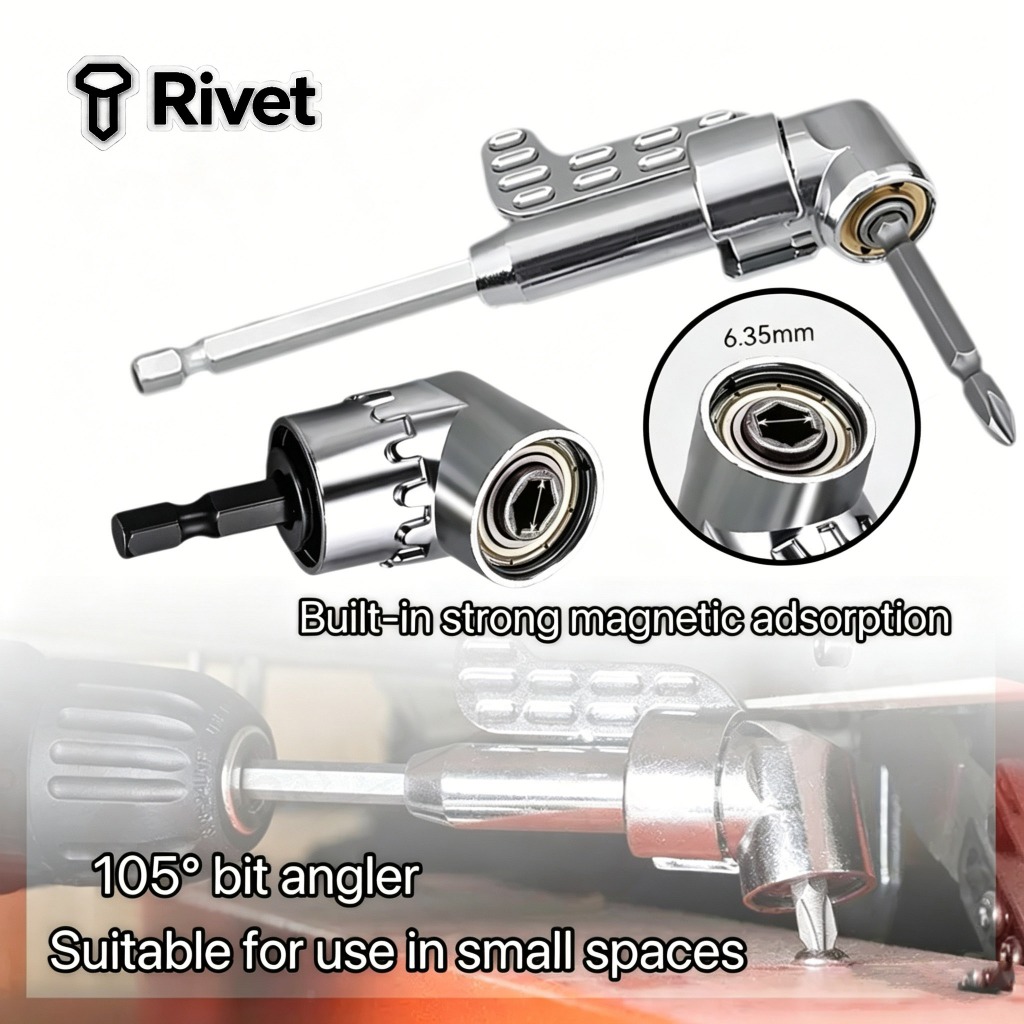 ข้อต่อสว่าน ข้องอ หัวต่อสว่าน งอ 105 องศา ต่อสว่านและไขควงไฟฟ้า Rivet