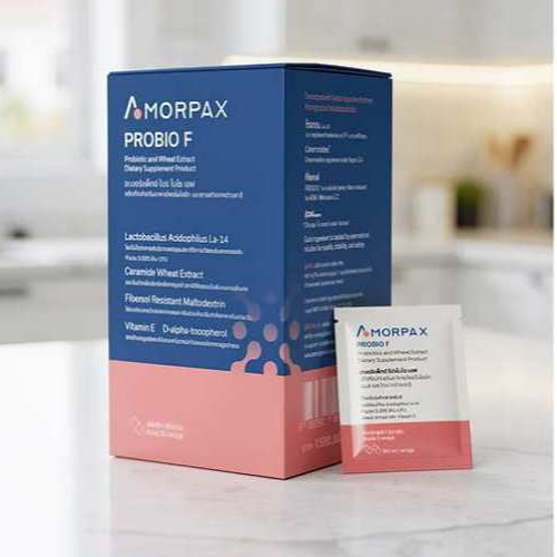 Amorpax Probio F โปรไบโอติกผู้หญิง โพรไบโอติกส์ ปรับสมดุลภายใน จุลินทรีย์มีชีวิต ช่วยระบบขับถ่าย บำรุงผิวผม ของแท้