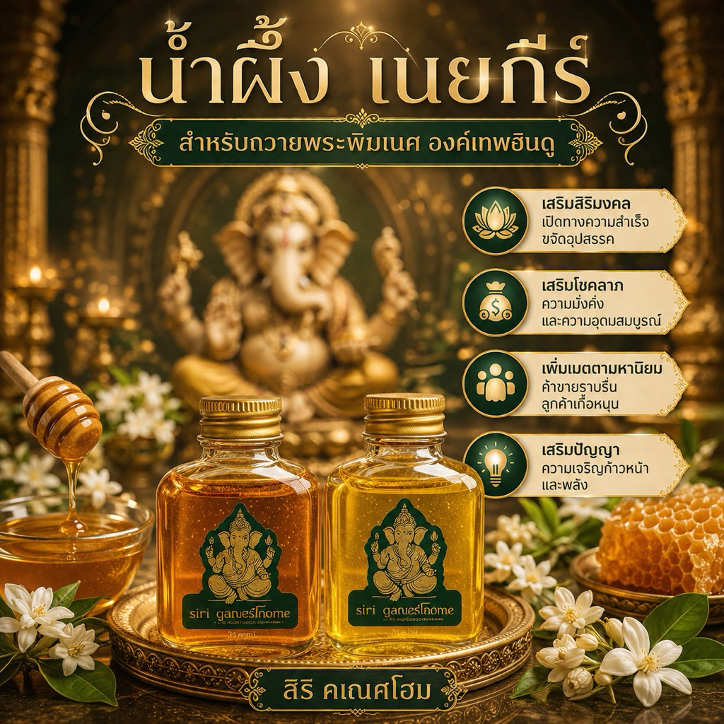 เนยกี และ น้ำผึ้ง  ขนาด 30 ml พร้อมขวดแก้ว