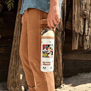 Owala × Mickey Mouse FreeSip 24oz กระติกน้ำสแตนเลสเก็บอุณหภูมิ ของแท้100% พร้อมส่ง 2in1 ยกดื่ม-ดูดหลอด สีใหม่