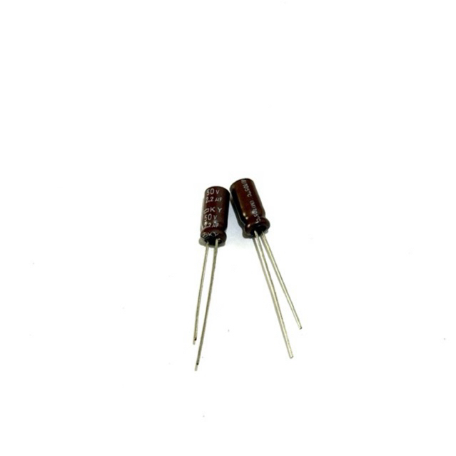 10ชิ้น Capacitor ตัวเก็บประจุ 2.2uF 50V 10*28มม. ระยะขา2มม. 105C ยี่ห้อ Nippon Chemi-Con