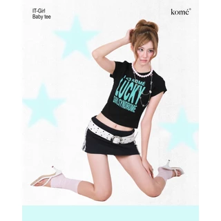 kome.offi เสื้อยืด baby tee รุ่น it-girl baby tee