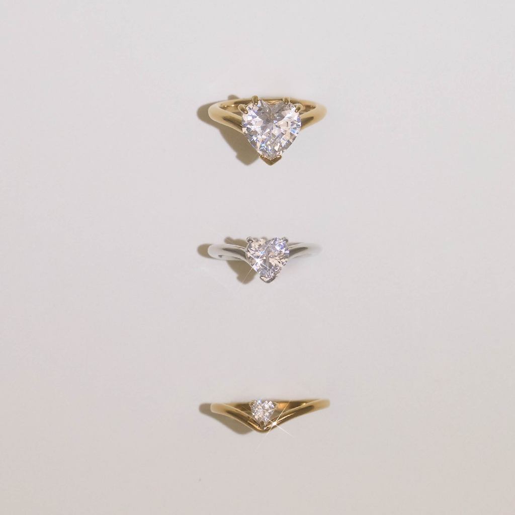 Valichain - Petite Gem Heart Ring