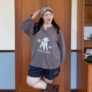 Dusty Polo Long Sleeve เสื้อสลาฟสกรีนแขนยาว wendystore19