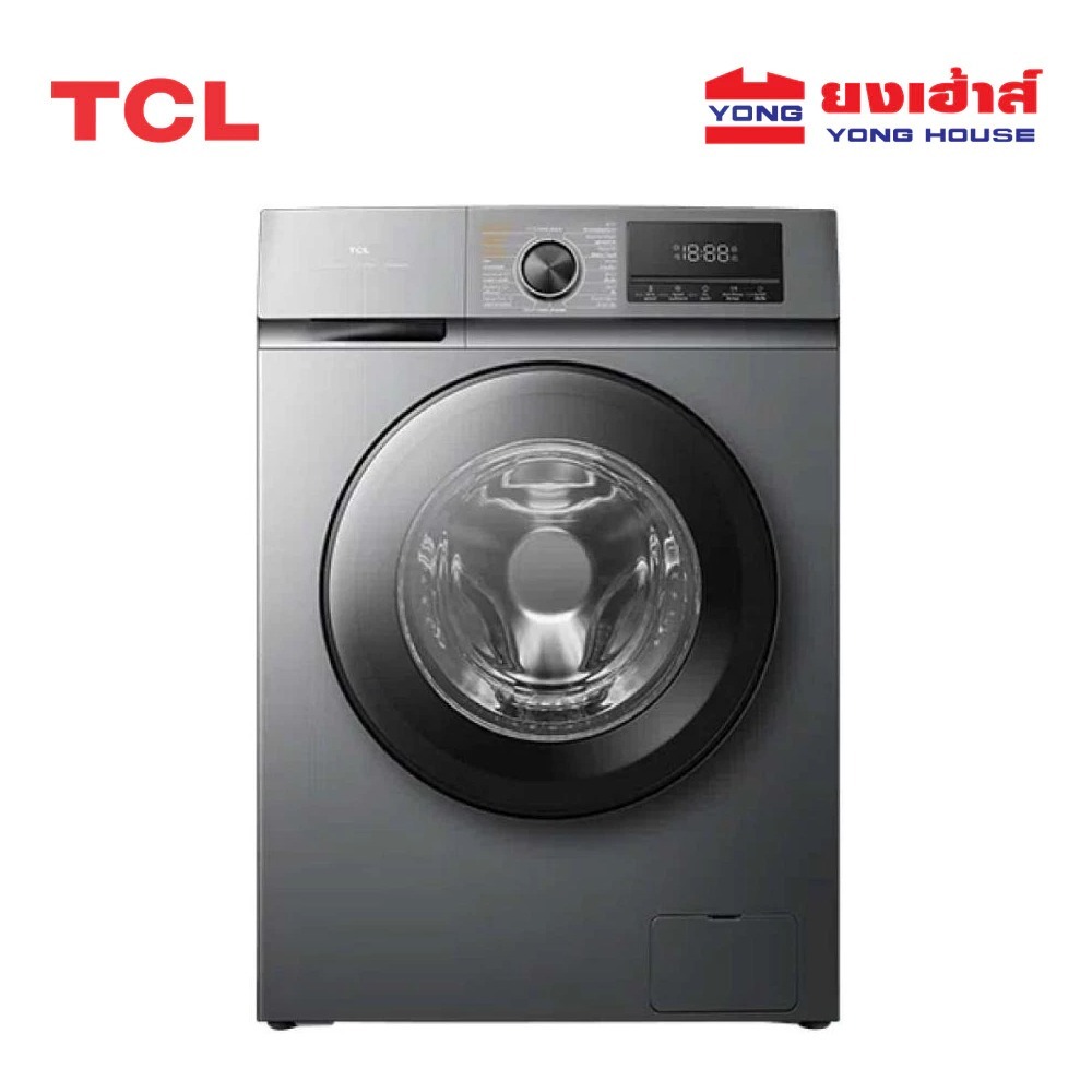 TCL Wash & Dry เครื่องซักอบผ้าฝาหน้า รุ่น WT12EPWDG ซัก 12kg. อบ 8Kg เครื่องซักผ้า จอทัชสกรีน