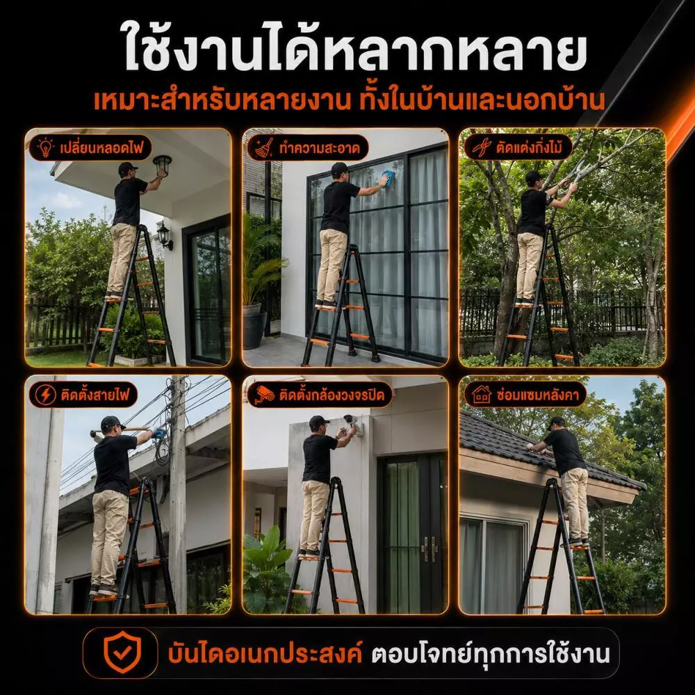 บันไดอลูมิเนียมพับได้ thumbnail 10