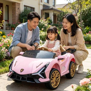 รถแบตเตอรี่เด็กนั่งFerrari/Lambo/BMใหม่ล่าสุด2แบต2มอเตอร์รถแบตไฟฟ้าเด็กมีเสียงมีไฟเชื่อมMobileAppได้