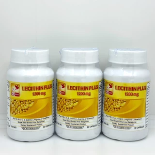 เลซิติน พลัส Lecithin Plus ตรา บลูเบิร์ด 1200 มิลลิกรัม 60 แคปซูล