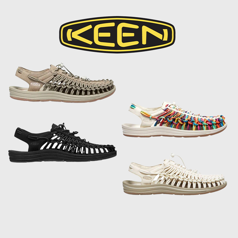 รองเท้าแตะเชือกสาน KEEN UNEEK แท้ เหมาะสำหรับกิจกรรมกลางแจ้งและกีฬาต่างๆ เหมาะสำหรับทั้งชายและหญิง จัดส่งรวดเร็ว