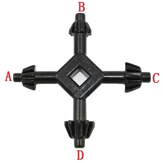 ดอกจำปา 4 หัว ขันหัวสว่าน 4 in 1 Multifunctional Steel Drills Chuck Key Fit Handheld Drilling Tool
