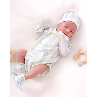 Soul me bebe/Premium Bamboo ผ้าดูด มี0-12m เด็กอ่อนแขนยาว Bebesuit Long-sleevedใยไผ่สุดนิ่มลดอับชื้น