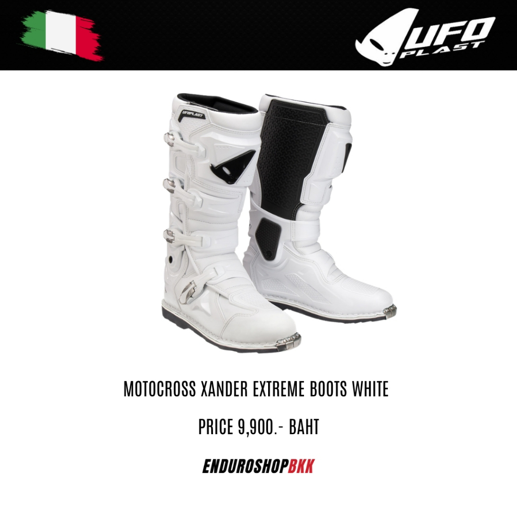รองเท้าบูท UFO MOTOCROSS XANDER EXTREME BOOTS WHITE