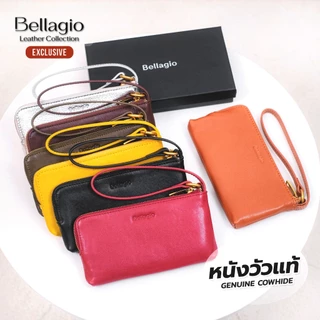 Bellagio รุ่น Lolita Long Wallet กระเป๋าสตางค์ใบยาวหนังวัวแท้ สไตล์คลาสสิควินเทจ (New 2026)