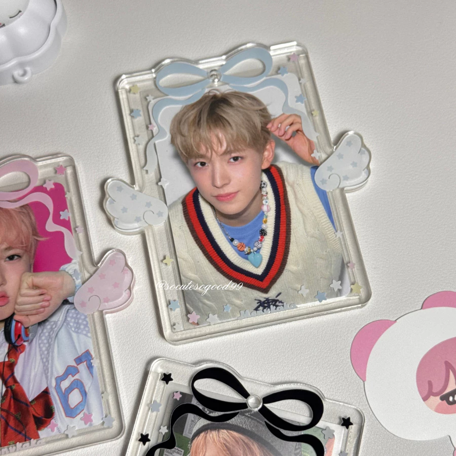 Angel Ribbon Photocard Frame 🪽🎀 เฟรมการ์ดโบว์ปีกนางฟ้า