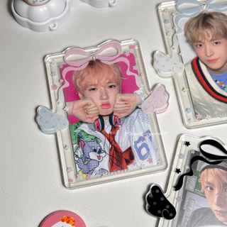 Angel Ribbon Photocard Frame 🪽🎀 เฟรมการ์ดโบว์ปีกนางฟ้า