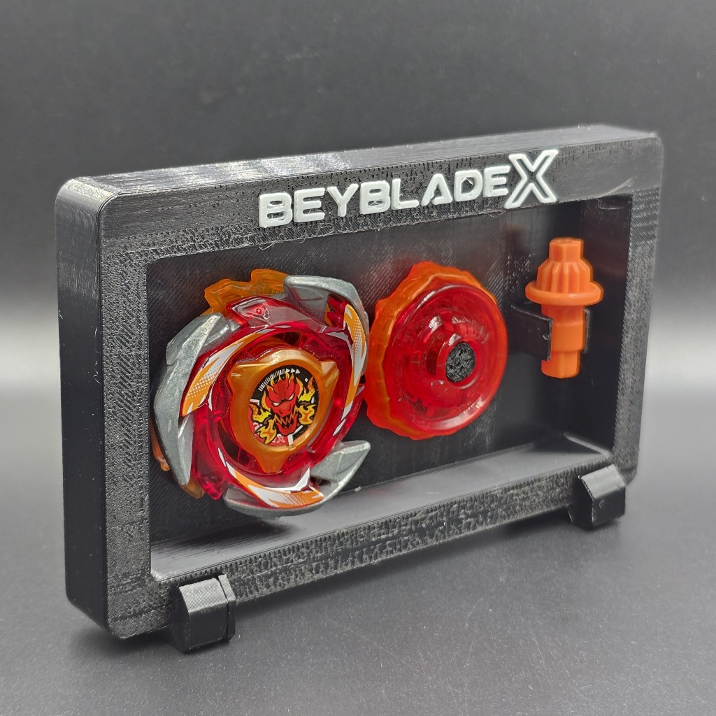 กรอบแสดง ขาตั้งโชว์ เบย์เบลด Beyblade X display stand (ที่เสียบรูเบลดขนาด 9 mm ไม่สามารถใส่ของไม่แท้ได้) (ไม่รวมเบลด)