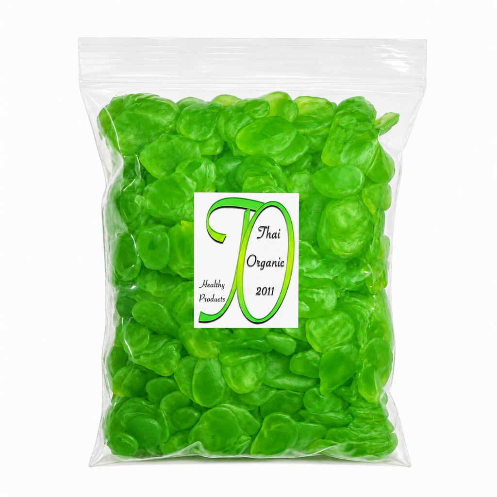 ลูกชิดอบแห้ง กลิ่นใบเตย พร้อมทาน 250 กรัม g. Dried Green Palm Seed Pandan Flavor หวานกำลังดี เหนียวหนึบ นุ่มลิ้น อร่อย