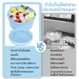 อ่างอาบน้ำแข็งหน้าพับได้ ซิลิโคน Face Ice Bath มีช่องทำน้ำแข็ง พกพา ล้างหน้า ลดหมองคล้ำ บวมแดง กระชับผิว