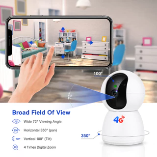 V380 C200 4G 4MP กล้องรักษาความปลอดภัยอัจฉริยะ มุมกว้าง องศา HD พาโนรามา 3D 4G ไนท์วิชั่น กล้องวงจรปิด