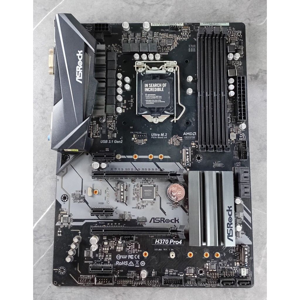 MAINBOARD (เมนบอร์ด) 1151 ASROCK H370 PRO4